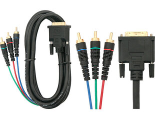 Oem, DVI - 3x RCA, 3 m цена и информация | Кабели и провода | 220.lv