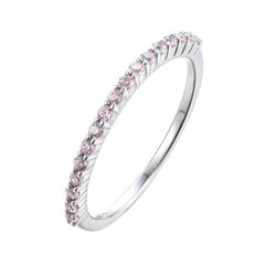 Серебряное кольцо с цирконами Brasco 55946 цена и информация | Кольца | 220.lv