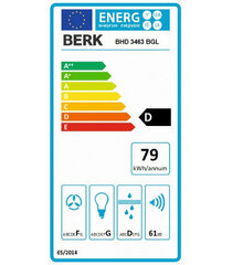 Berk BHD 3463 BGL 50 цена и информация | Вытяжки на кухню | 220.lv