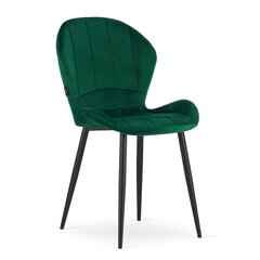 Krēsls - zaļš samts x 4 cena un informācija | Virtuves un ēdamistabas krēsli | 220.lv