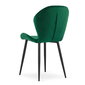 Krēsls - zaļš samts x 4 cena un informācija | Virtuves un ēdamistabas krēsli | 220.lv