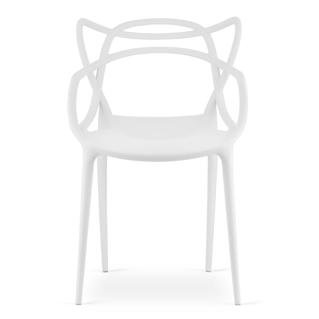 4 krēslu komplekts Kato, balts cena un informācija | Virtuves un ēdamistabas krēsli | 220.lv