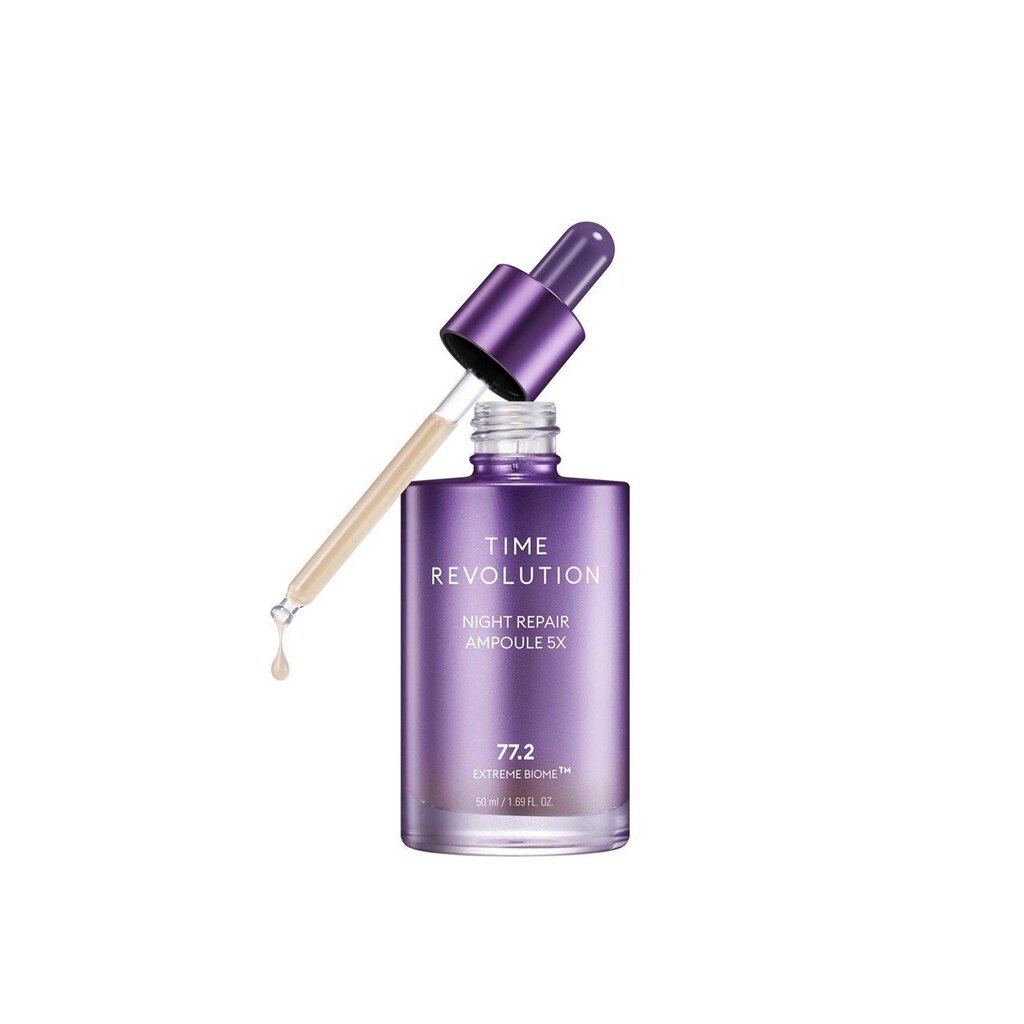 Sejas serums Missha Time Revolution Night Repair Ampoule, 5x50 ml cena un informācija | Serumi sejai, eļļas | 220.lv