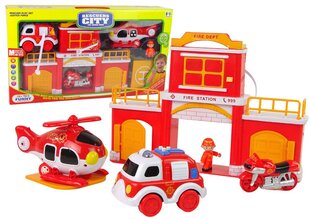 Пожарная станция со звуком цена и информация | Конструктор автомобилей игрушки для мальчиков | 220.lv