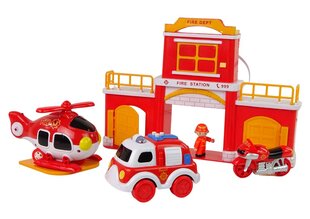 Пожарная станция со звуком цена и информация | Конструктор автомобилей игрушки для мальчиков | 220.lv