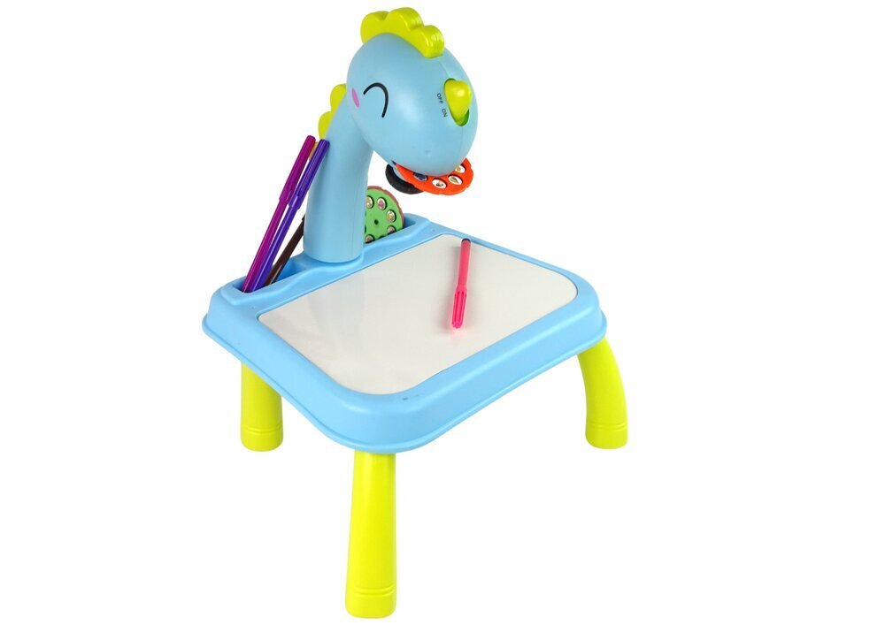 Bērnu zīmēšanas galds ar projektoru Lean Toys Dinosaur cena un informācija | Attīstošās rotaļlietas | 220.lv