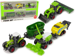 Lauksaimniecības transportlīdzekļu komplekts Lean Toys, 6 daļas cena un informācija | Rotaļlietas zēniem | 220.lv
