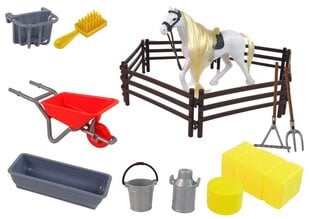 Rotaļu zirgs ar piederumiem Lean Toys cena un informācija | Rotaļlietas meitenēm | 220.lv