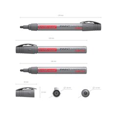 Eļļas marķieris PT-350 ErichKrause, 1,5-2,5mm, sudraba цена и информация | Канцелярия | 220.lv