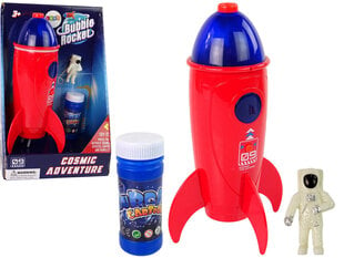Ziepju burbuļu veidotājs Lean Toys raķete, sarkans cena un informācija | Ūdens, smilšu un pludmales rotaļlietas | 220.lv