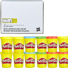 Желтая упаковка Play-Doh, 12 банок цена и информация | Развивающие игрушки | 220.lv