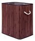 Bambusa veļas kaste ar vāku 100L cena un informācija | Veļas grozi un mantu uzglabāšanas kastes | 220.lv