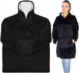 Džemperis ar kapuci sievietēm, melns cena un informācija | Jakas sievietēm | 220.lv