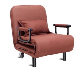 Раскладной диван-кровать Costway 3 в 1, коричневый цена и информация | Диваны | 220.lv
