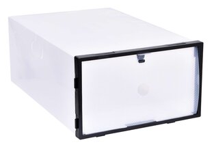 Прозрачная коробка для обуви с черной рамкой цена и информация | Ящики для вещей | 220.lv