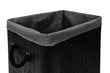 Veļas kaste ar vāku, 80L, melns cena un informācija | Veļas grozi un mantu uzglabāšanas kastes | 220.lv