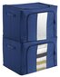 Evan saliekamais organizators, zils, 32x50x40 cm cena un informācija | Veļas grozi un mantu uzglabāšanas kastes | 220.lv