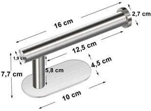 держатель для туалетной бумаги цена и информация | Аксессуары для ванной комнаты | 220.lv