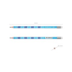 Grafīta zīmulis 2x2 ErichKrause, HB цена и информация | Канцелярия | 220.lv