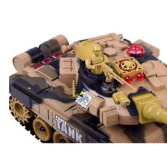 Radiovadāms tanks RC War Tank, brūns цена и информация | Игрушки для мальчиков | 220.lv