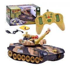 Radiovadāms tanks RC War Tank, brūns цена и информация | Игрушки для мальчиков | 220.lv