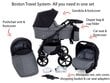 Universālie rati Boston Travel System 3in1, melni цена и информация | Bērnu rati | 220.lv