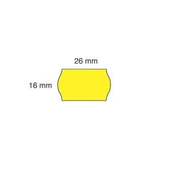 Наклейки для ценников, 26х16мм, прямоугольные, 1000 шт., желтые сп. цена и информация | Канцелярия | 220.lv