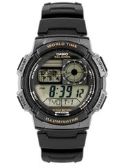 мужские часы casio ae-1000w 1bvdf (zd073g) - мировое время + коробка цена и информация | Мужские часы | 220.lv