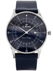 часы g. rossi - c6182b-6c1 (zg256b) s./blue + коробка цена и информация | Мужские часы | 220.lv