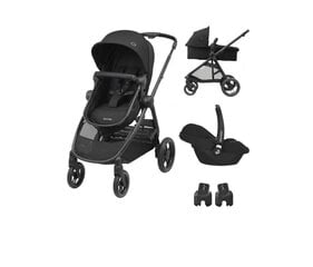 Универсальная коляска Maxi-Cosi Zelia 3 Duo 3in1, Essential Black цена и информация | Коляски | 220.lv