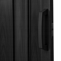 Складная дверь 004 08, черный дуб, 100 см цена и информация | Межкомнатные двери | 220.lv