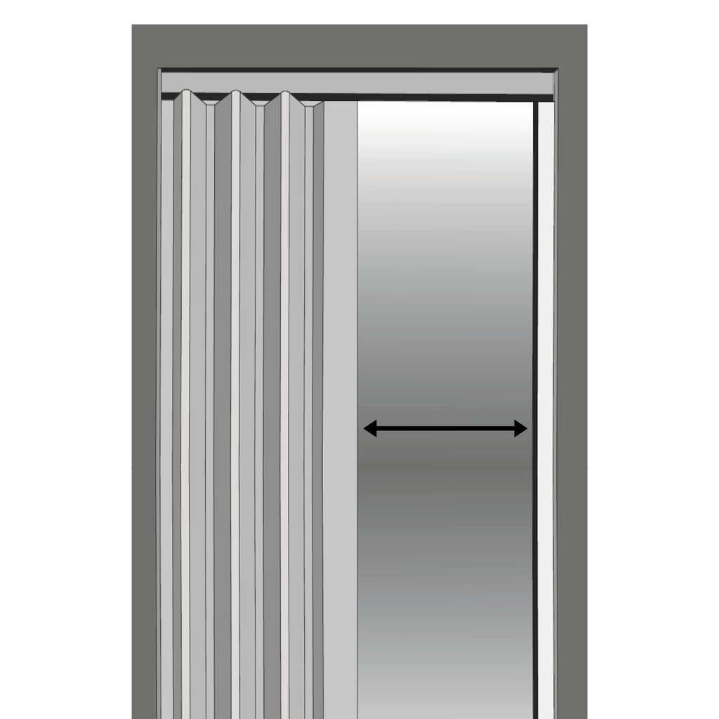 Salokāmās durvis - 004, melns ozols, 80 cm цена и информация | Iekšdurvis | 220.lv