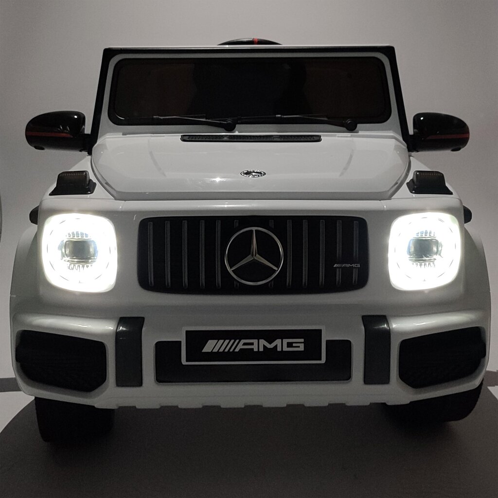 Mercedes AMG G63 elektromobilis bērniem, balts cena un informācija | Bērnu elektroauto | 220.lv