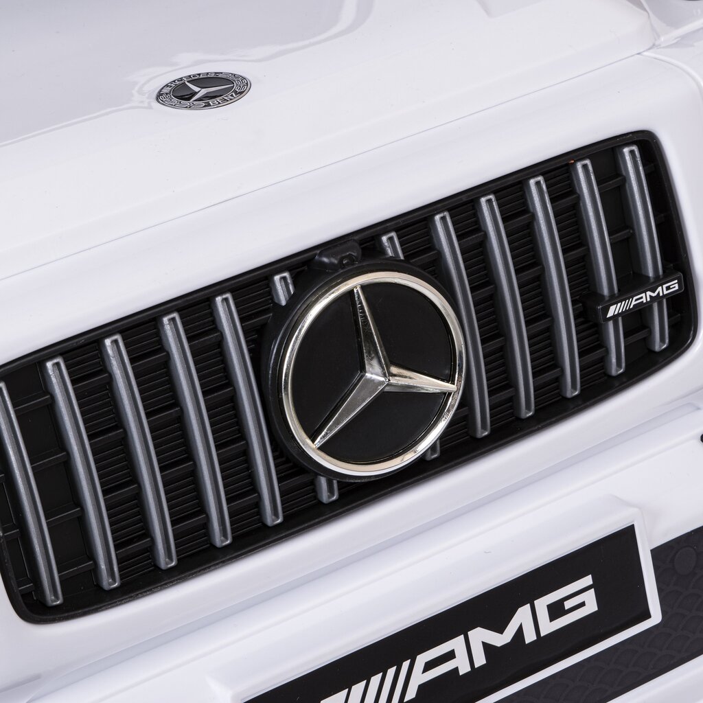 Mercedes AMG G63 elektromobilis bērniem, balts cena un informācija | Bērnu elektroauto | 220.lv