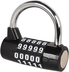 Piekaramā slēdzene čemodānam Cipher K7, melna цена и информация | Чемоданы, дорожные сумки | 220.lv