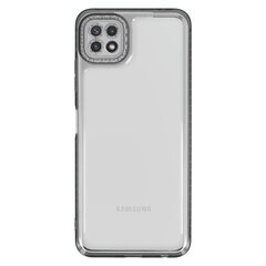 Чехол Crystal Diamond 2 мм для Samsung Galaxy A22 5G, прозрачный черный цена и информация | Чехлы для телефонов | 220.lv