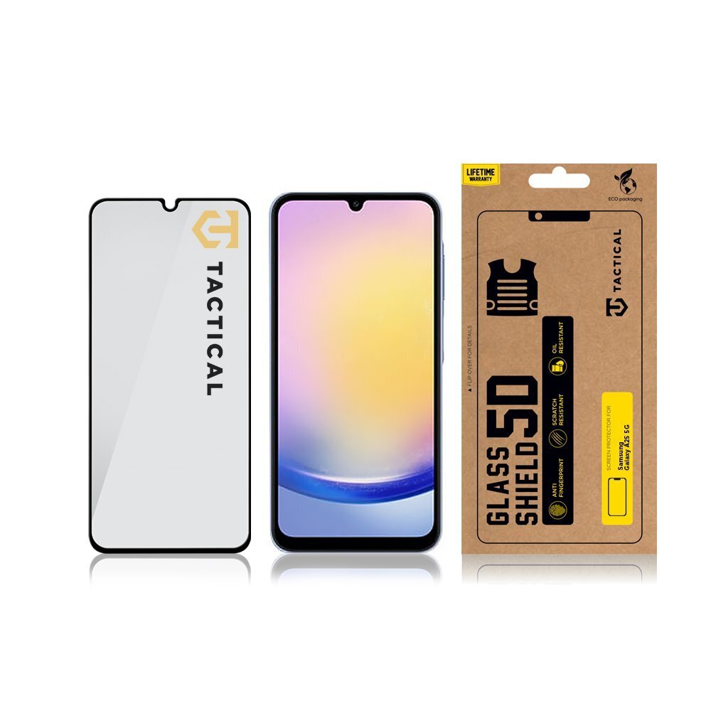 Tactical Glass Shield 5D Samsung Galaxy A25 5G cena un informācija | Ekrāna aizsargstikli | 220.lv