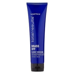 Mīkstinošs krēms matiem Matrix Total Results Brass Off Blonde Threesome, 150 ml cena un informācija | Matu kondicionieri, balzāmi | 220.lv