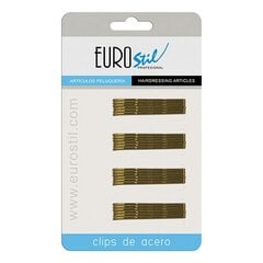 Клип Eurostil 50 mm Бронзовый ондуляторное (24 pcs) цена и информация | Набор аксессуаров для волос | 220.lv