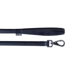Soft Style Happet поводок + шлейка черный светоотражатель M 1,5 см цена и информация | Ошейники, подтяжки для собак | 220.lv