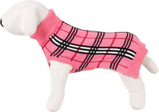 Happet džemperis suņiem 470L rozā rūtiņa L-35cm cena un informācija | Apģērbi suņiem | 220.lv