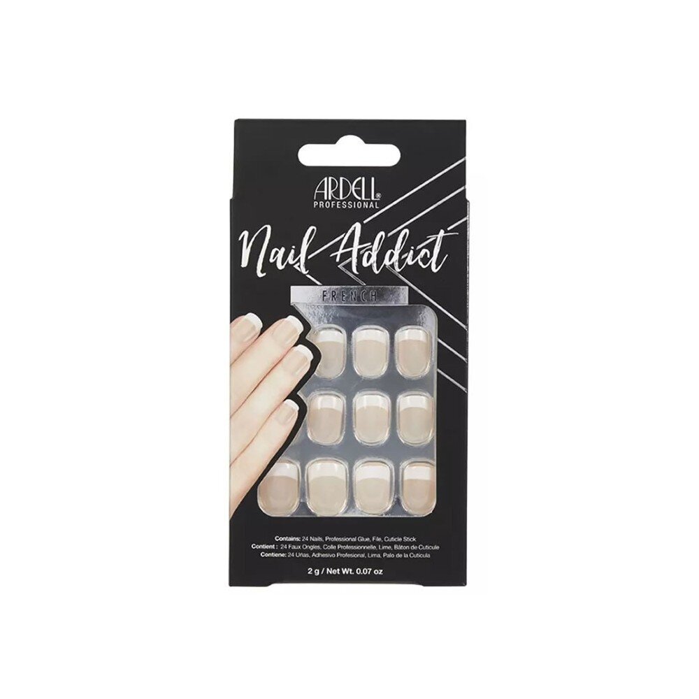 Mākslīgie nagi Ardell Nail Addict Classic French, 24 gab. cena un informācija | Nagu kopšanas piederumi | 220.lv