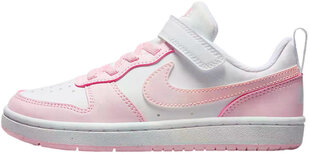 Nike sporta apavi bērniem Court Borough Low DV5457 105, melni цена и информация | Детская спортивная обувь | 220.lv