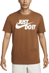 Nike Футболки Nsw Tee Just Do It Swoosh Brown AR5006 281 AR5006 281/S цена и информация | Мужские футболки | 220.lv