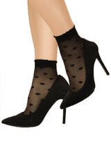 Носки женские тонкие с рисунком Aurellie, 20 Den, Черные цена и информация | Женские носки | 220.lv