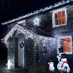 100 LED vītnes lāstekas C540, Auksti balta, 7 m cena un informācija | Ziemassvētku lampiņas, LED virtenes | 220.lv