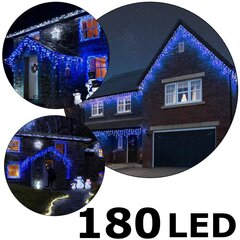 180 LED vītnes lāstekas C617, Blue (Flash), 10,5m цена и информация | Гирлянды | 220.lv