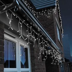100 LED vītnes lāstekas C541, Auksti balta, 3,8 m cena un informācija | Ziemassvētku lampiņas, LED virtenes | 220.lv