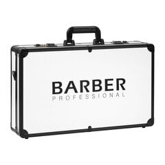 Profesionāls frizieru/bārddziņu koferis instrumentu glabāšanai Barber, balts, melns цена и информация | Косметички, косметические зеркала | 220.lv