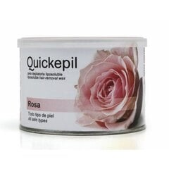 Vasks depilācijai kārbā Quickepil Rose, 400 ml cena un informācija | Depilācijas līdzekļi, vaksācijas piederumi | 220.lv